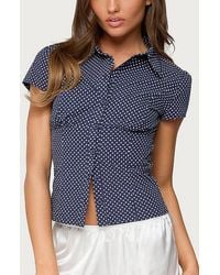 Edikted - Massie Tailored Button Up Shirt Top - Lyst