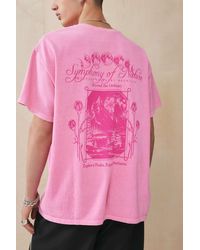 Urban Outfitters - Uo Pink Symphony Of Nature T-shirt - Lyst