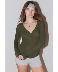 Out From Under - Everyday Snap Henley Top - Lyst