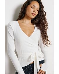 Out From Under - Bec Ballet Wrap Top - Lyst
