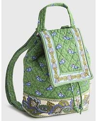 Vera Bradley - Quilted Cotton Drawstring Backpack - Lyst