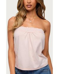 Edikted - Kittey Lacey Strapless Top - Lyst