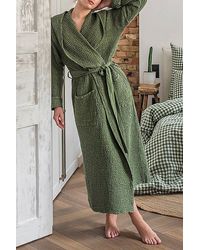 MagicLinen - Waffle Hooded Bath Robe - Lyst