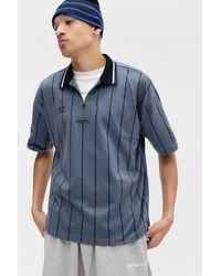Umbro - Uo Exclusive Grey Pinstripe Polo Shirt - Lyst
