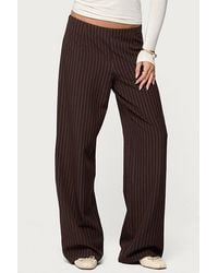 Edikted - Kerie Pinstripe Low Rise Pants - Lyst