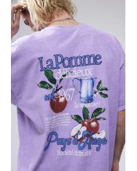 Urban Outfitters - Uo Purple La Pomme T-shirt - Lyst