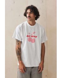 Urban Outfitters - Uo Ecru Cherry Del Amour T-shirt - Lyst