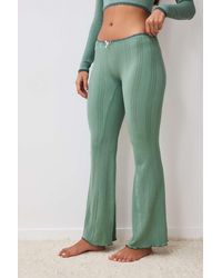 Out From Under - Peggy Pointelle Flare Lounge Pants - Lyst