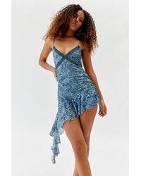 Urban Outfitters - Uo Eloise Lace-Inset Asymmetrical Romper - Lyst