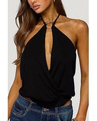 Edikted - Metta Ring Cutout Halter Top - Lyst