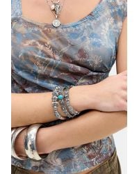 Silence + Noise - Silence + Noise Turquoise Floral Stretch Bangles 2-pack - Lyst