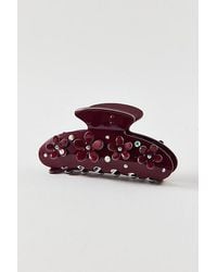 Urban Outfitters - Rhinestone 3D Floral Claw Clip - Lyst