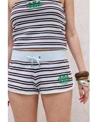 Juicy Couture - Blue Towelling Booty Shorts - Lyst