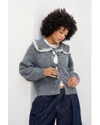 BDG - Jesse Lace Collar Cardigan - Lyst