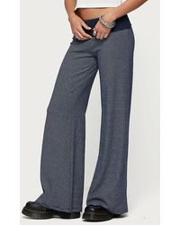 Edikted - Amarna Striped Fold Over Pants - Lyst