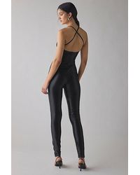 Glamorous - Shiny Disco Open-Back Bodycon Jumpsuit - Lyst