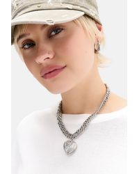 Silence + Noise - Silence + Noise Heart Chunky Chain Necklace - Lyst