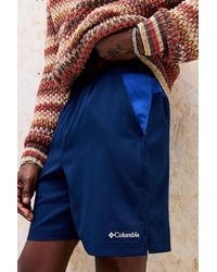Columbia - City Navy Vital Valley Shorts - Lyst