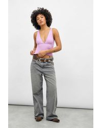 Kimchi Blue - Pink Verity Shirred Vest Jacket - Lyst