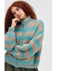 Urban Outfitters - Uo Finn Funnel Neck Zip-through Cardigan - Lyst