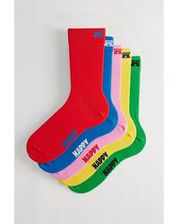 Happy Socks - Cotton Crew Sock 5-Pack - Lyst