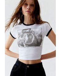 Urban Outfitters - Cowboy Photoreal Ringer Baby Tee - Lyst