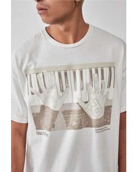 Urban Outfitters - Uo White Mac Miller Piano Photo T-shirt - Lyst