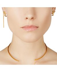 Hsu Jewellery Unfinishing Line Silver Minimal Line Curve Extension Earrings - Multicolour