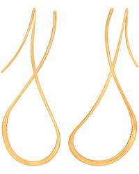BAR JEWELLERY Drift Earrings Gold - Metallic