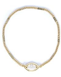 CAPSULE ELEVEN Eye Opener Chain Necklace - 18ct Gold-plated - Metallic