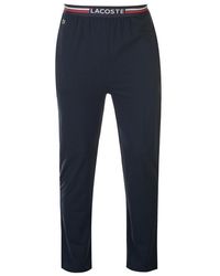 Lacoste Knit Sleepwear Trousers - Blue
