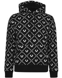 True Religion - All Over Logo Oth Hoodie - Lyst