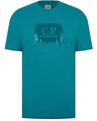 C.P. Company - Block Logo T-shirt - Lyst