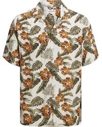 Jack & Jones - Floral Short Sleeve Shirt Plus Size - Lyst