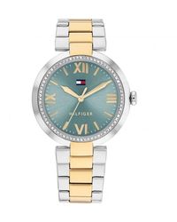 Tommy Hilfiger - Ladies Th Two Tone Stainless Steel And Gold Watch - Lyst