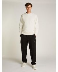 Calvin Klein - Woven Label Crew Neck - Lyst