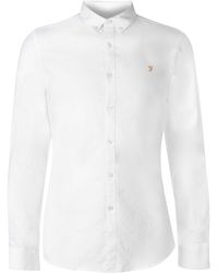 Farah - Oxford Long Sleeve Shirt - Lyst