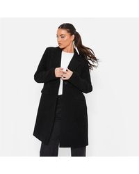 I Saw It First - Faux Wool Lined Formal Coat - Lyst