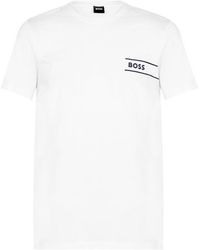 BOSS - Logo Crew Neck T Shirt - Lyst