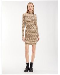 Calvin Klein - All Over Print Jersey Dress - Lyst