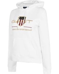 GANT - Archive Shield Hoodie - Lyst