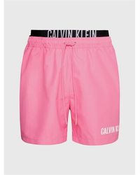 Calvin Klein - Intense Power Double Waistband Swim Shorts - Lyst