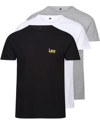 Lee Jeans - Crew Neck 3 Pack T Shirt - Lyst