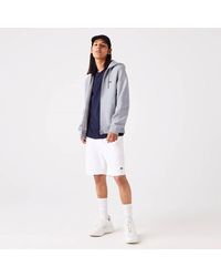 Lacoste - Embroidered Croc Zip Hoodie - Lyst