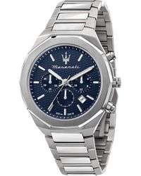 Maserati - Stile Stainless Steel Sports Analogue Quartz Watch - Lyst