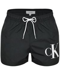 Calvin Klein - Large Logo Swim Shorts - Lyst