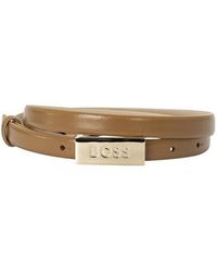 BOSS - Logo Plaque Belt - Lyst
