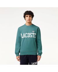 Lacoste - Flocked Fleece Sweatshirt - Lyst