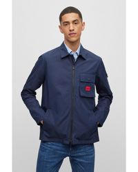 HUGO - Emmond Overshirt - Lyst