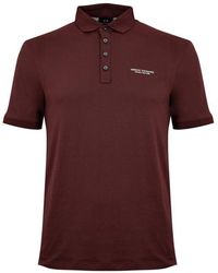 Armani Exchange - Jersey Cotton Polo Shirt - Lyst